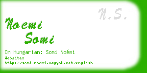 noemi somi business card