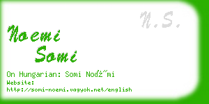 noemi somi business card